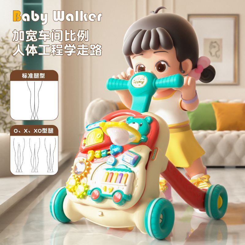 รถเข็นเด็ก Baby Walker In-Shaped Leg Baby Walker In-Shaped Baby Walker Anti-Rollover Baby Walker Wal