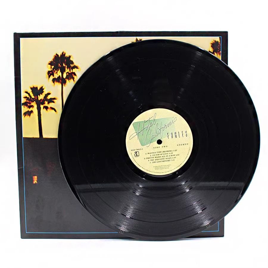 ต้นฉบับของแท้ Eagles Eagles Band California Hotel LP แผ่นเสียงไวนิล 40 ซม.แผ่นเสียง 26313Original St