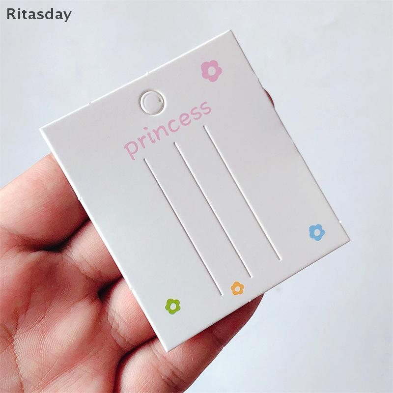 Ritasday 50PCS กิ๊บติดผมเปล่าการ์ดกระดาษอุปกรณ์เสริมผมเครื่องประดับการ์ดแฟชั่นคลิปผมผู้ถือ Headwear Paaging การ์ดใหม่