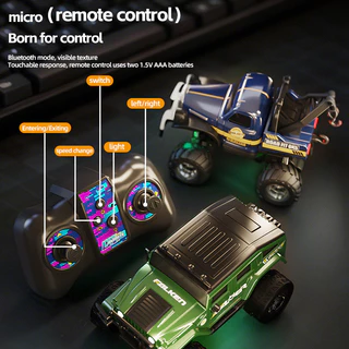 1/64โลหะผสมRC off-roadรถMiniของเล่นรีโมทคอนโทรล1/64ขนาดเล็กBigfootรุ่นยานพาหนะเดสก์ท็อปของเล่นรถเด็กของขวัญ