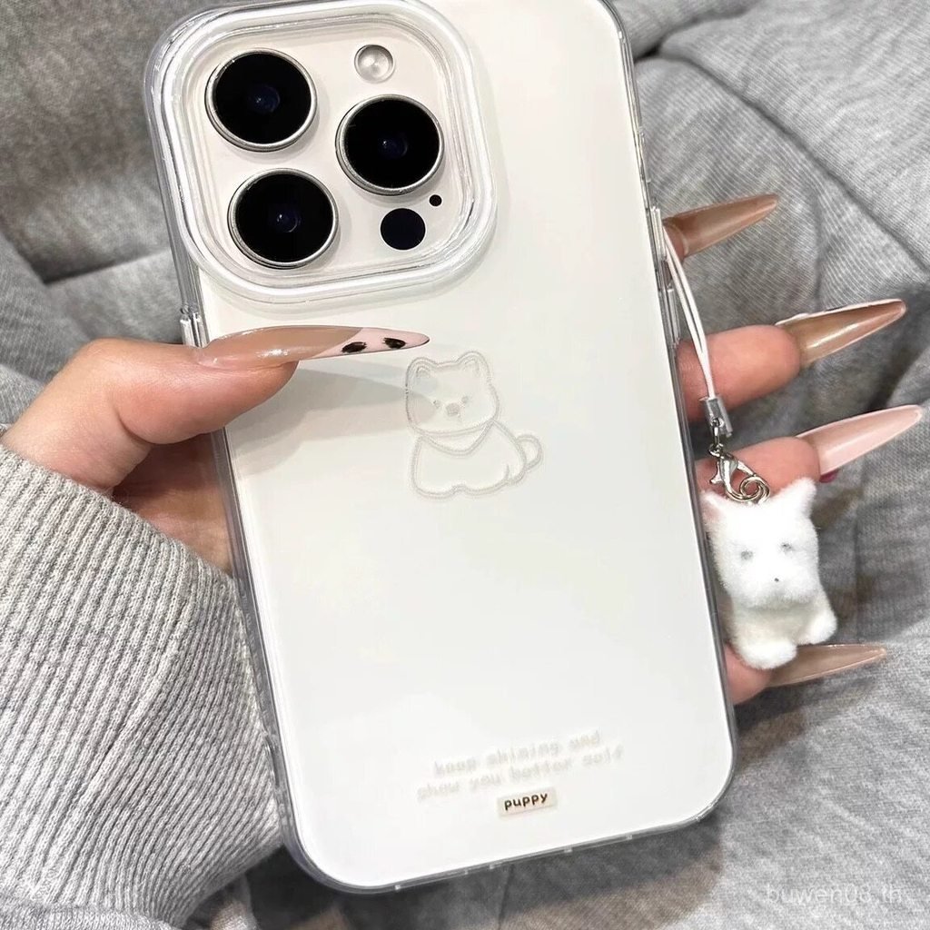 Simple Lines West Highland เหมาะสําหรับ Apple 16promax Case iPhone131211หัวเว่ย mate70P60 ความรุ่งโร