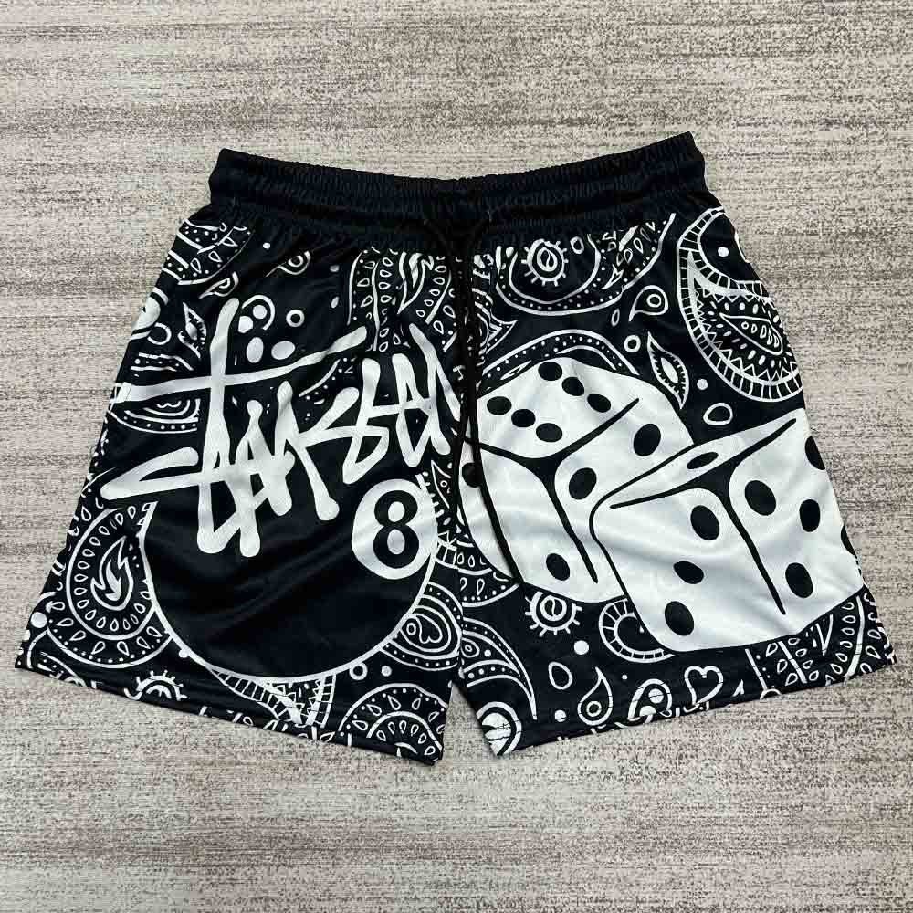 ชุดกีฬาสำหรับผู้ชาย กางเกงขาสั้นและเสื้อบาส ออกแบบมาเพื่อความสบาย