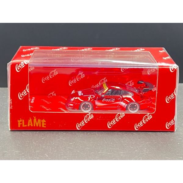 Flame 1/64
Porsche RWB 993 964 Diecast model
Coca-Cola Chrome Red 993