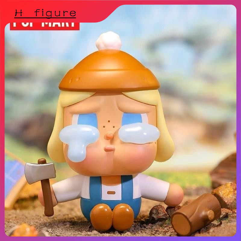 ของแท้ POPMART CRYBABY Jungle Adventure Series รุ่นแรกร้องไห้รูปเด็กอินเทรนด์เล่นตกแต่ง