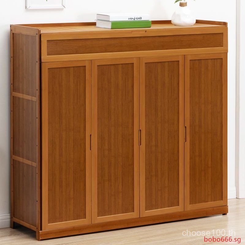 มีสินค้าในสต๊อกตู้รองเท้าหลายชั้นไม้ไผ่ชั้นวางรองเท้าไม้เนื้อแข็งที่เรียบง่ายในครัวเรือนชั้นวางจัดเก