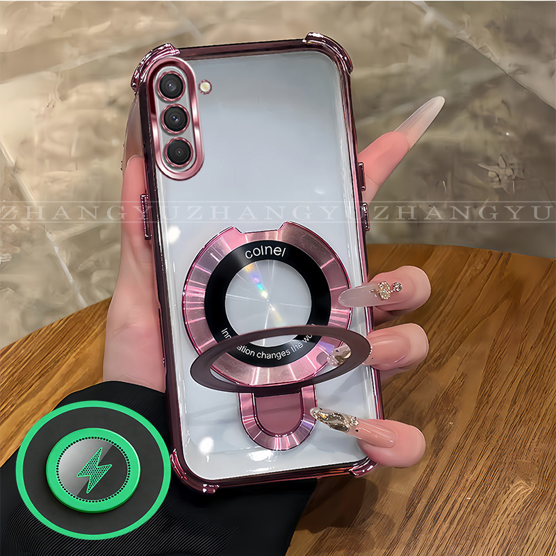 เหมาะสําหรับเคสโทรศัพท์ Samsung A37 A57 ใหม่ขายึดแม่เหล็กกันกระแทกปลอก SJ09