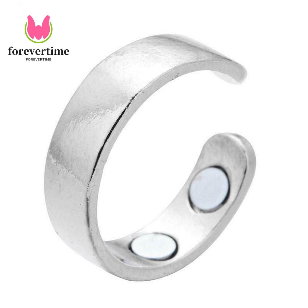 Mens Therapeutic Magnetic Ring Adjustable Open Ring Anti-snoring Jewery Gift