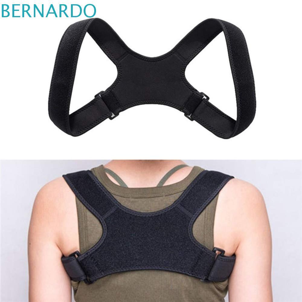 BERNARDO ปรับไหล่กลับ, Breathable Spine Posture Corrector กลับท่าทาง Corrector, สบายสีดําหักสนับสนุน