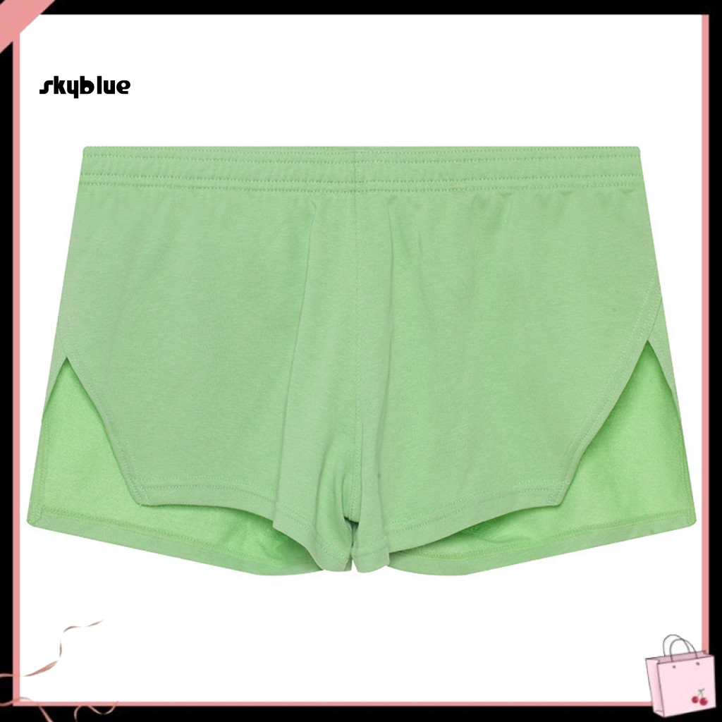 [Sy] Breathable Mid-rise Athletic Shorts Men Sports Shorts with Mid-rise Elastic Waistband Large Poc