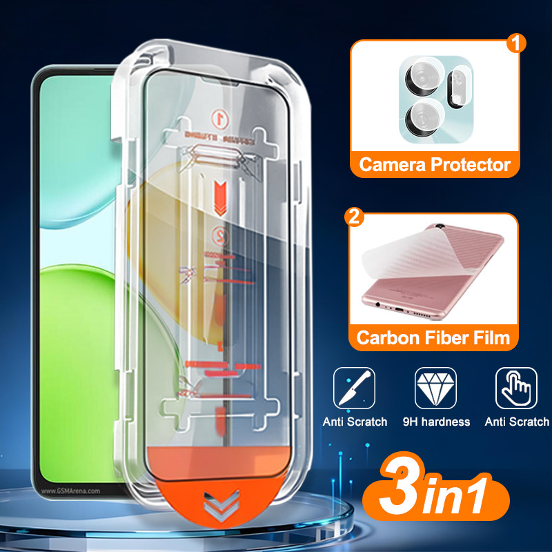 3 in 1 Honor X6d Full CoverageกระจกนิรภัยสําหรับHonor X9d X8d 600 Lite 400 200 สมาร์ทX9c X7c X9d X7d