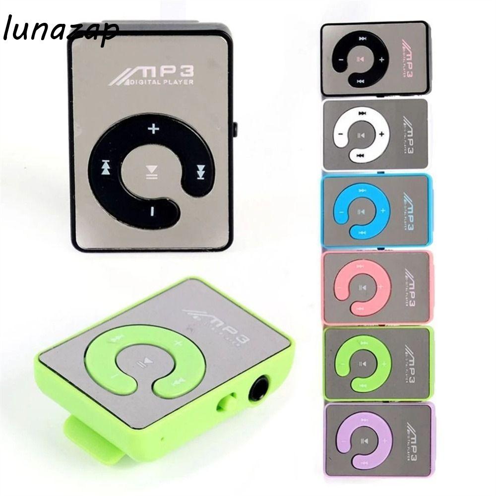LUNAZAP Mp3 เครื่องเล่นเพลงนักเรียนแฟชั่นกีฬาลําโพง Walkman กีฬาวิ่ง U Disk MP3