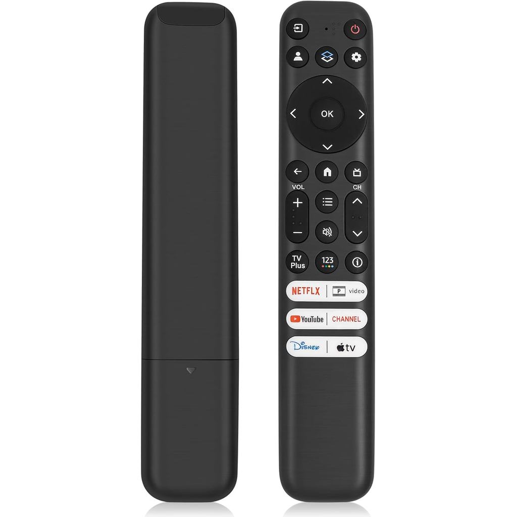 สําหรับ TCL Google TV รีโมทคอนโทรล, RC813 ระยะไกลใช้งานร่วมกับ TCL QM8/QM7/Q6/Q5/S5/S4/S3 50s450g 55