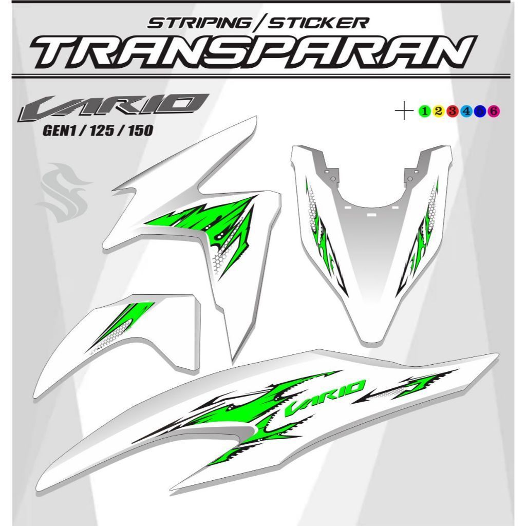 / แถบกันแดด UV แบบใส ใหม่ 125/150 GEN1 TRANSPARENT UV VARIO