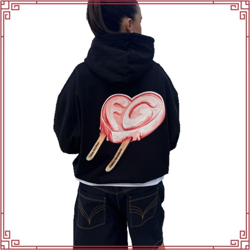 Littlerock Clothing Boxyfit Hodie Butters Empty Space Black | เสื้อแจ็คเก็ตมีฮู้ด Boxy สําหรับผู้ชาย