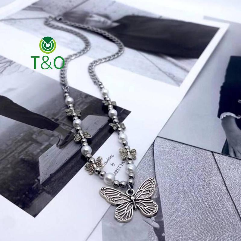 [T&OT] 1 ชิ้นผีเสื้อ Nelace จี้ลูกปัดคอ Nechain อุปกรณ์เสริมเครื่องประดับเพื่อน [ใหม่]