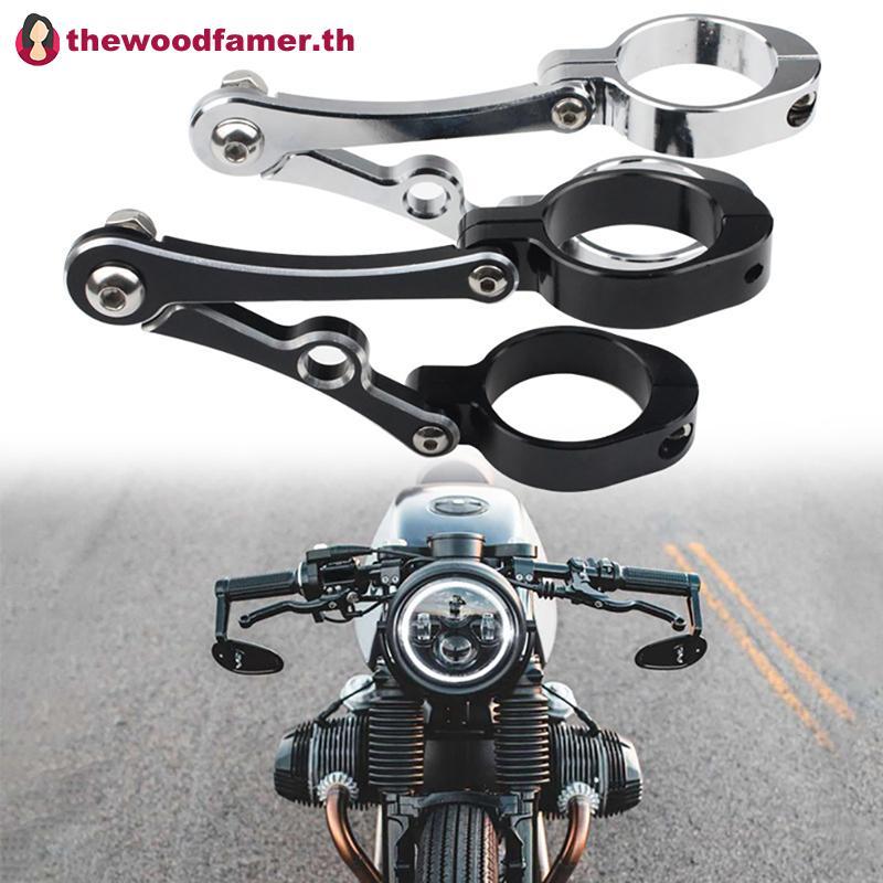 Well 39 มม.-41 มม.CNC ส้อมหลอด Spotlight สําหรับ Harley Cafe Racer Chopper Bobber Universal Clamp TH