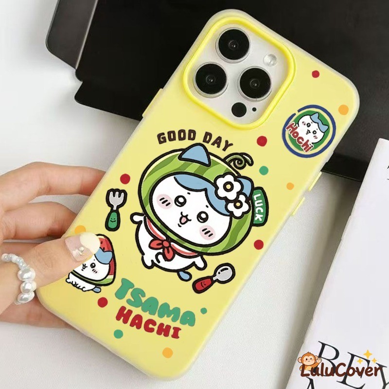 Chikawa Hachiware แตงโมหมวก 2-in-1 สําหรับ Redmi K90 Pro Max K80 Pro K70E A7 A5 A4 A3 Pro A3X A2 A1 