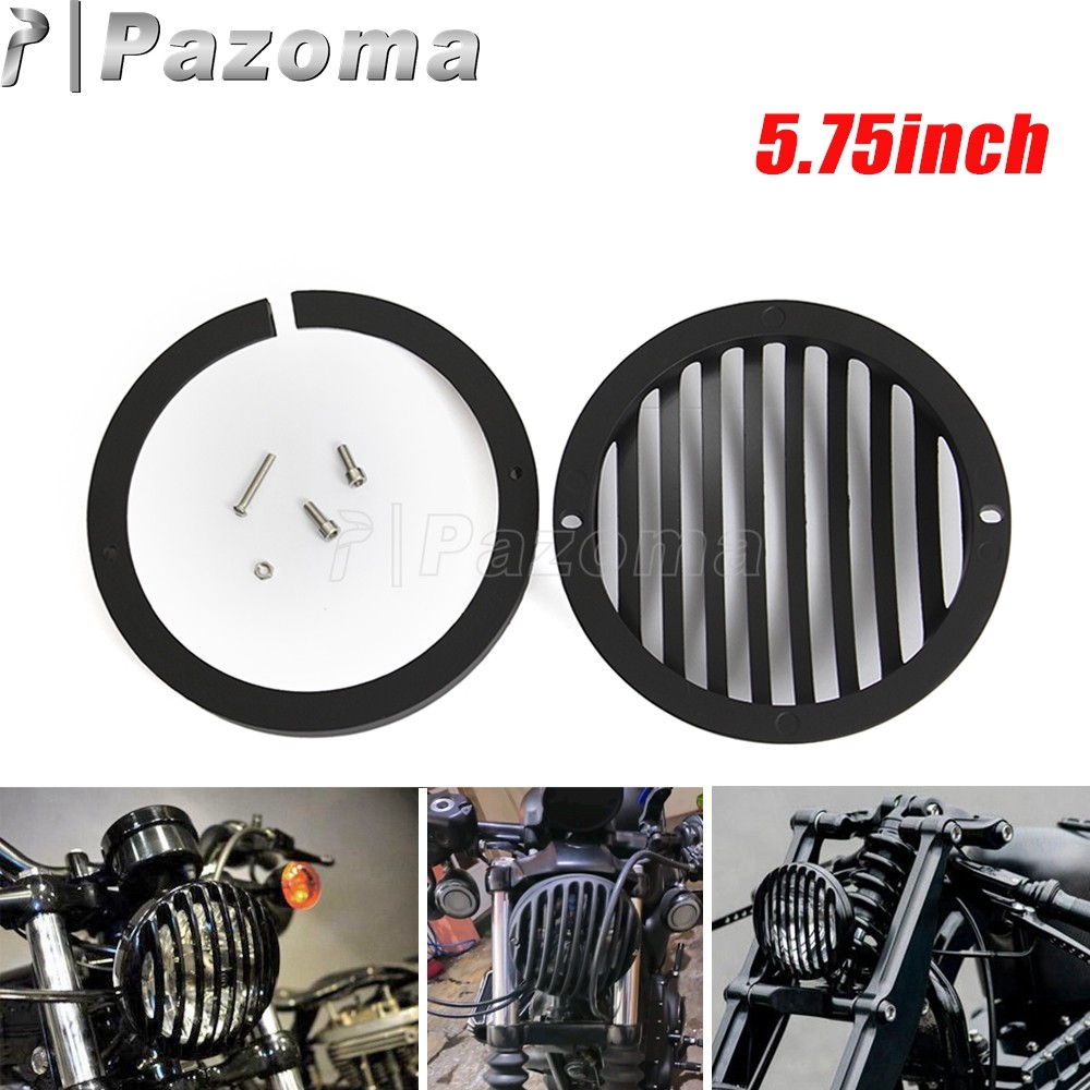 T-5.75"ไฟหน้ารถจักรยานยนต์ฝาครอบสำหรับ Harley Sportster XL 883 XL883C XL883N XL883L XL1200R XL 1200L
