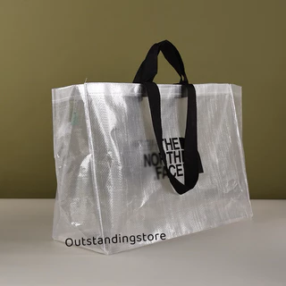 กระเป๋า shopping bag ใบใหญ่ รับน้ำหนักได้เยอะ กันน้ำได้