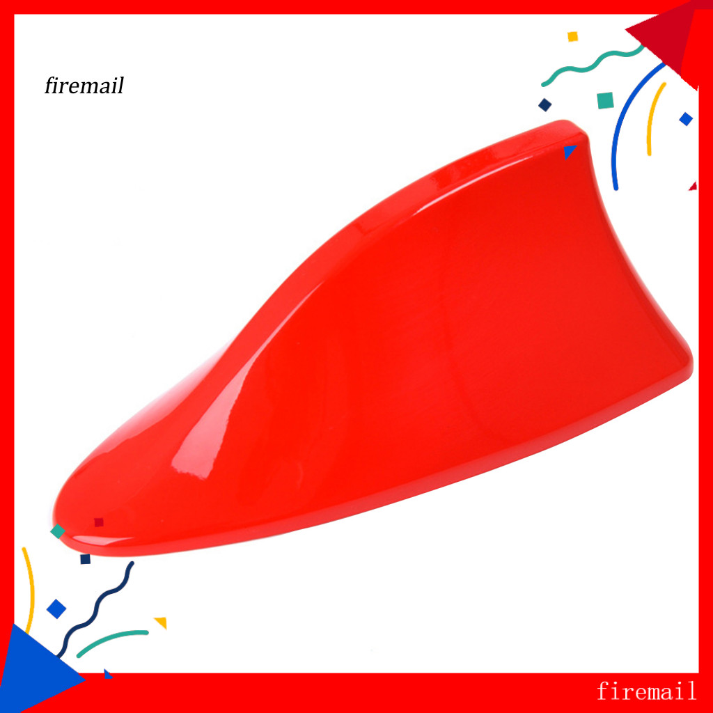 [FM] เสาอากาศรถยนต์ Self-กาว Universal Shark Fin Shape วิทยุสัญญาณ FM Aerial Trim สําหรับอัตโนมัติ