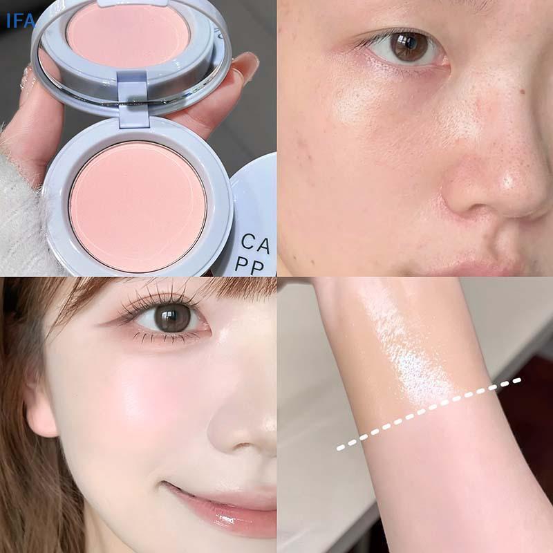 IFA Cappuvini Pressed Powder โปร่งใสสีขาว Brightening Oil Control คอนซีลเลอร์ Lasting Natural Face แ