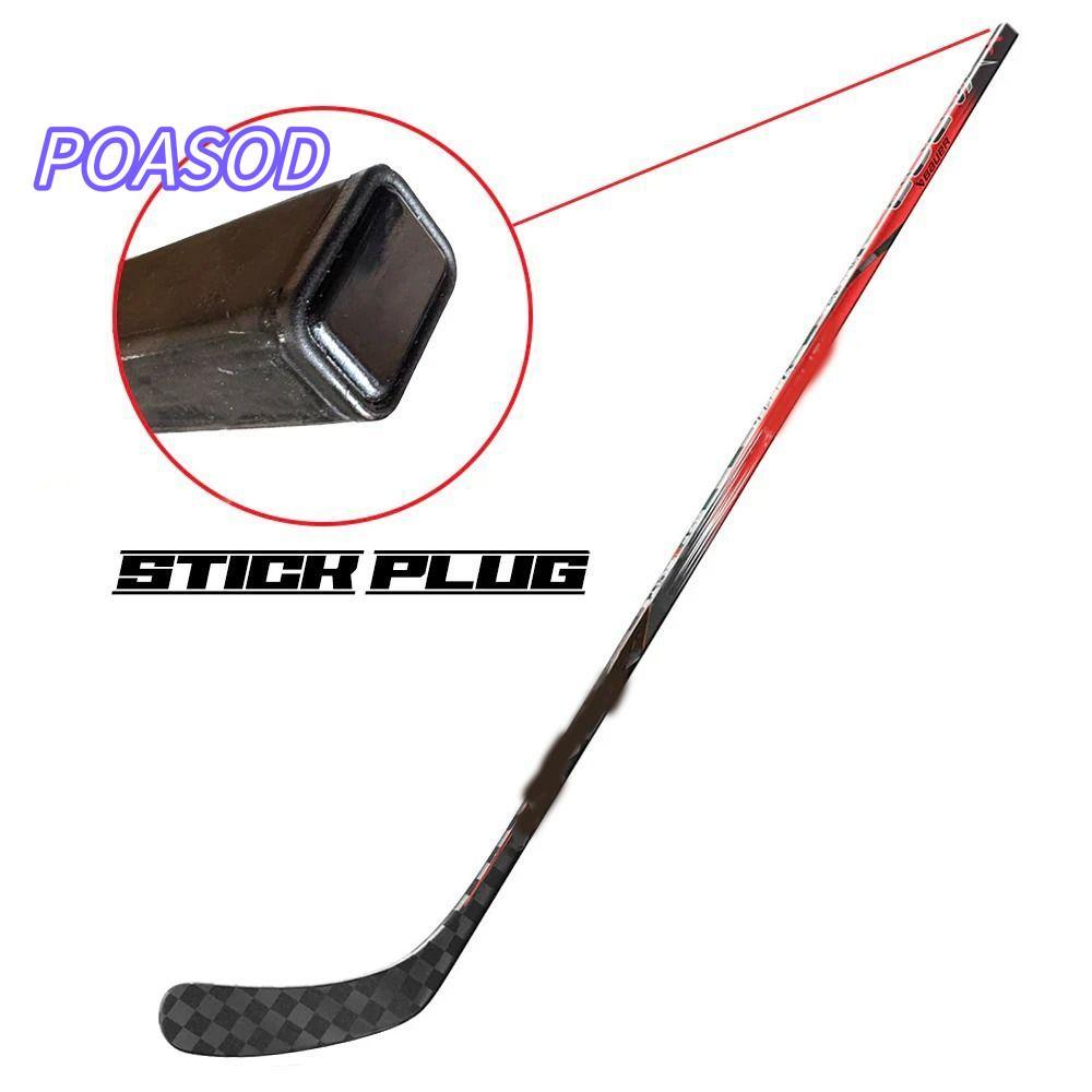 MAYSHOW 10 ชิ้น Hockey Stick Butt End Caps, Universal TPU Hockey Stick End Cap, น้ําหนักเบาไม่มีเครื