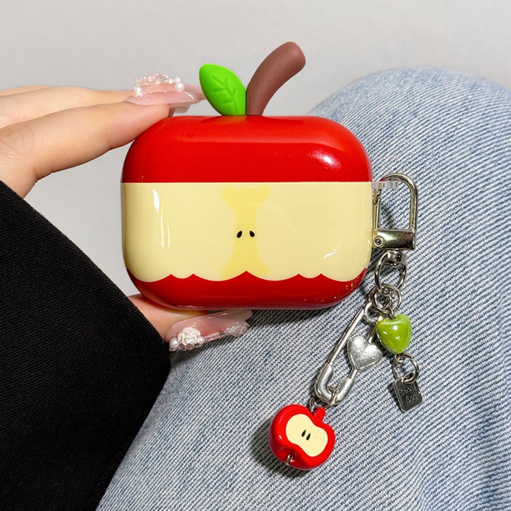 Creative 3D Petiole ผลไม้รูปแบบหูฟังพร้อมจี้สําหรับ AirPods 4 AirPods 3 Pro 2 Pro 1Pro AirPods 3 2 1