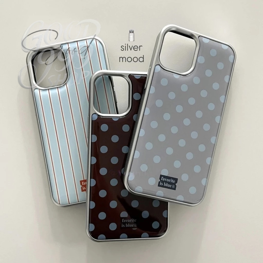 🔥GOOD🔥สไตล์เกาหลี Retro Dots เคสโทรศัพท์ Drop-Resistant สําหรับ iPhone 11 17 16 15 Promax 12 13 14 13 12 PRO 14/15PLUS