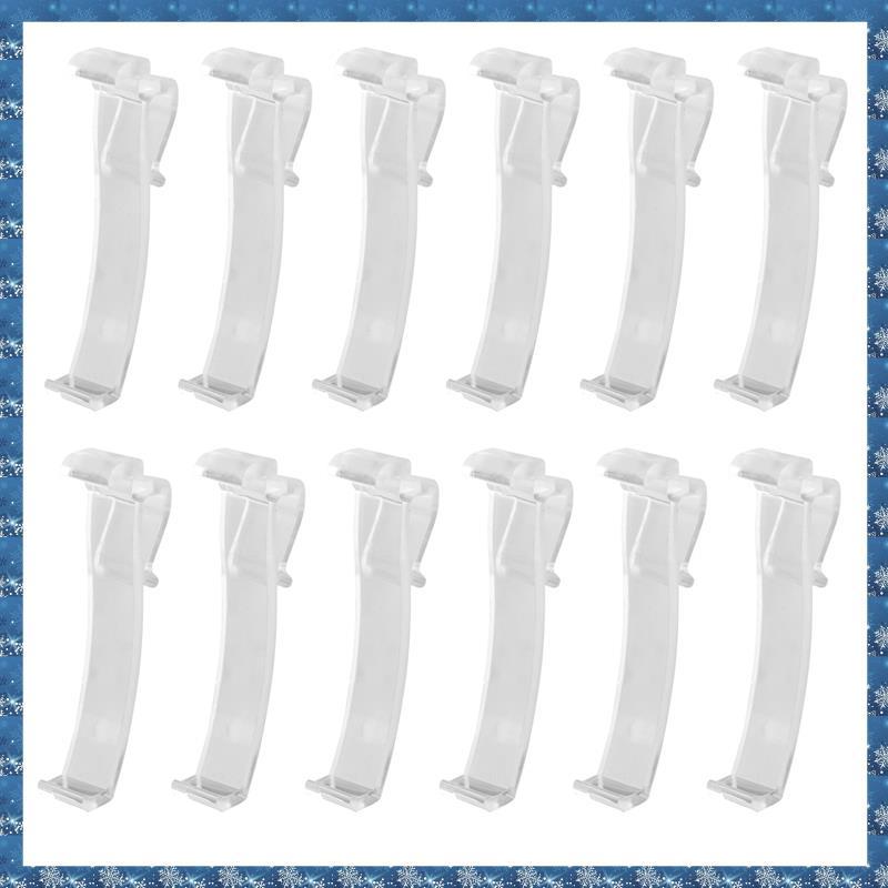 (PG M)2.5 นิ้ว Valance Clips Window Blind Clips พลาสติกใส Valance Retainer Holder Hidden Valance Cli