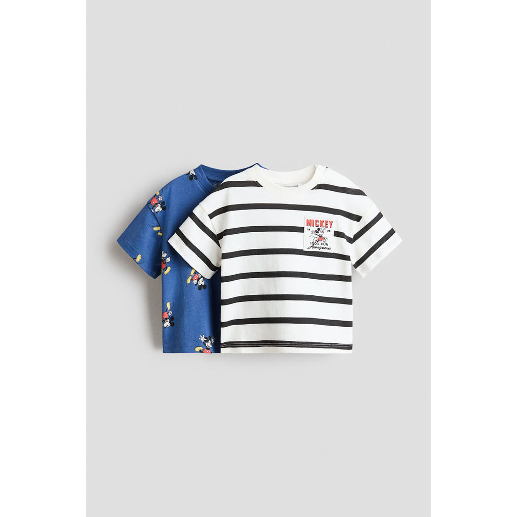 H&M(เอชแอนด์เอ็ม) เสื้อยืดพิมพ์ลาย 2 ตัวเซ็ต เด็กอ่อน 1315882_3