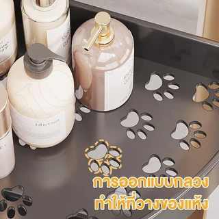 ชั้นวางของในห้องน้ํา 2/3/4/5 การออกแบบกลวง มีล้อเลื่อนเคลื่อนย้ายได้คุณภาพ สามารถวางมุมห้องน้ำ ห้องครัว