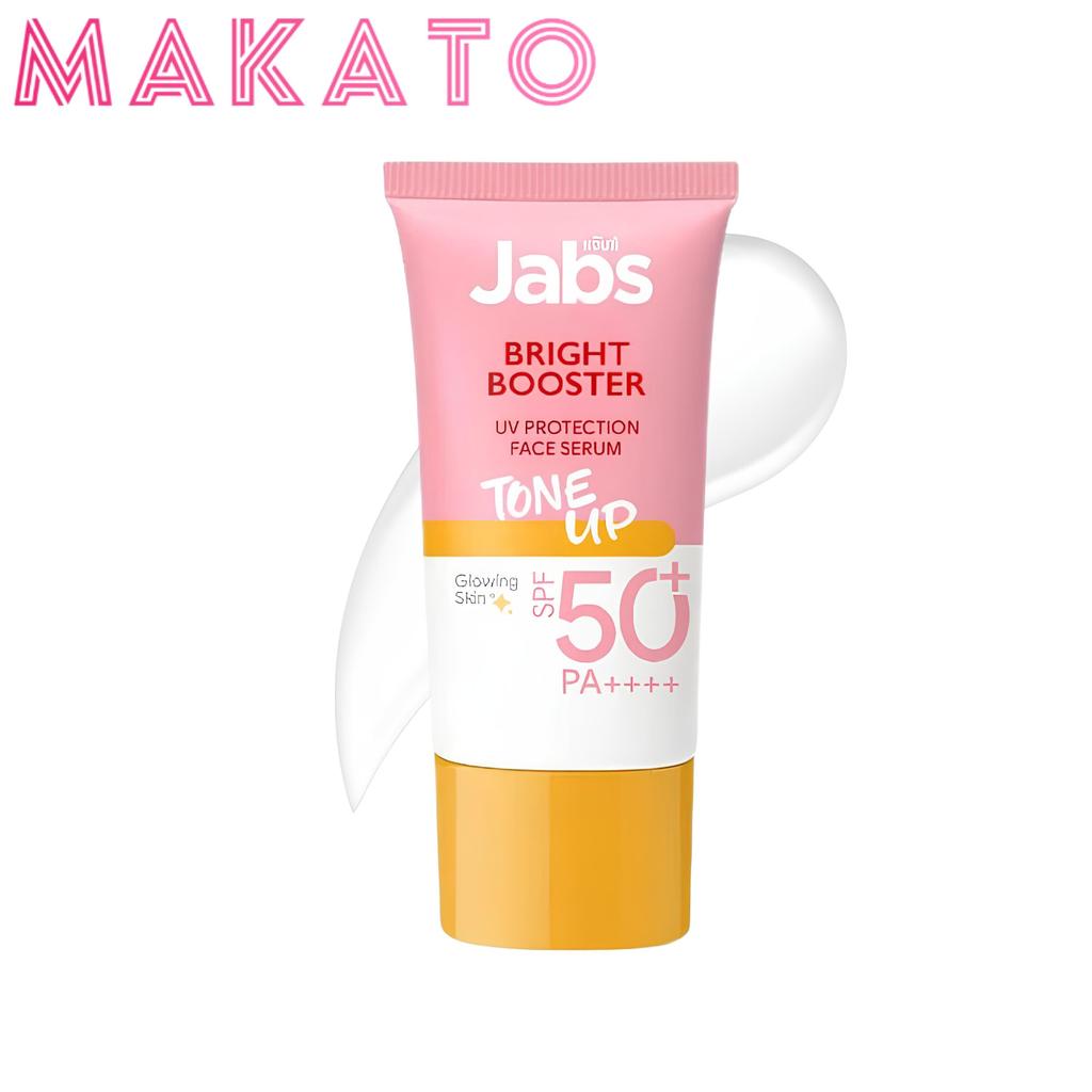 Jabs Bright Booster UV Protection Face Serum แจ๊บส์ เซรั่ม กันแดดหน้า โทนอัพ แจ้บ SPF50+ PA++ 30 ml