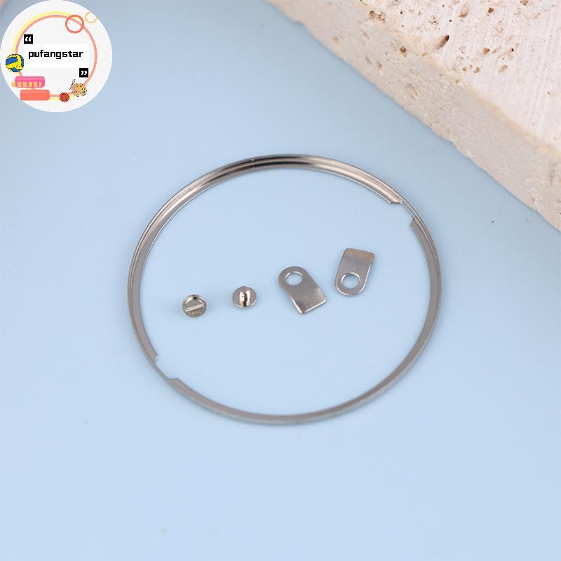 Pufangstar นาฬิกา Dial Spacer แหวนสกรู Tabs สําหรับ 2824/2836 วัสดุสแตนเลสมือถือ Dial แหวนสกรูเปลี่ย