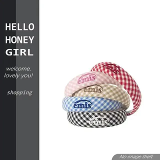 【Hello Honey Girl】EMIS กิ๊บติดผมสามเหลี่ยมพาสเทลเกาหลี ลายสก็อต พร้อมส่ง สุดฮอต สำหรับผู้หญิงทุกคน