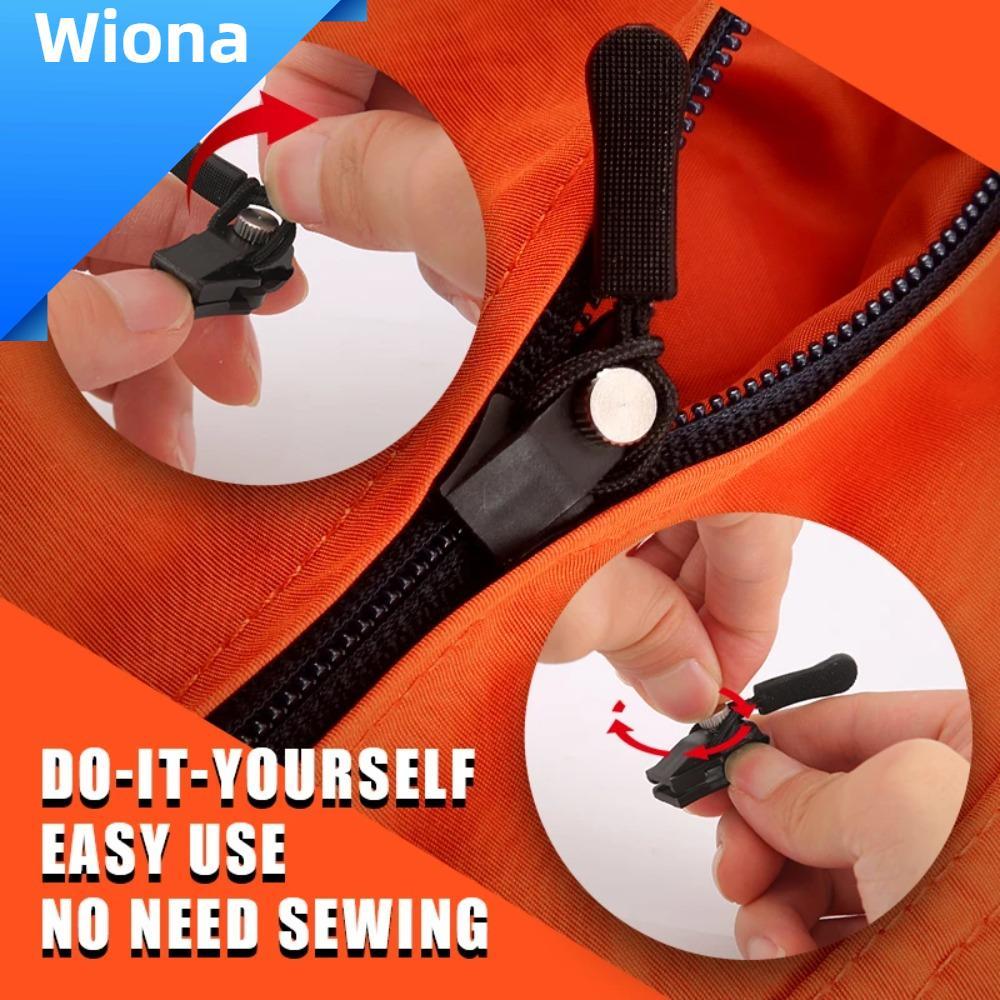 WIONA ชุดซ่อมซิป, เปลี่ยนหัวเข็มขัดไม่ดีหัวซิปแบบถอดได้, เครื่องมือเย็บผ้าโลหะ DIY เครื่องดึงซิปทันท