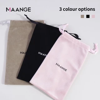 MAANGE ความต้องการ 1ชิ้นกํามะหยี่แปรงแต่งหน้าถุงเก็บแบบพกพาผู้หญิงกระเป๋าเครื่องสําอาง 51872