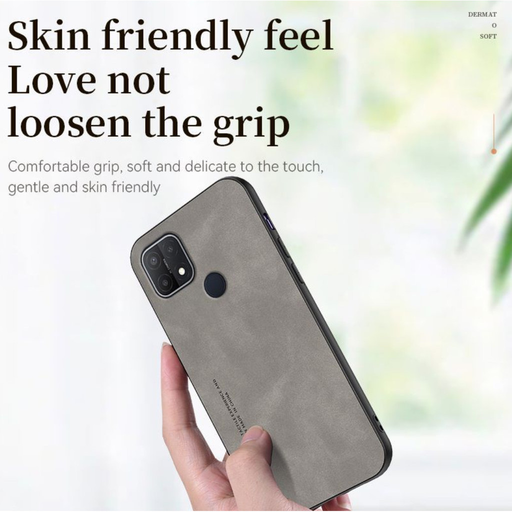 เคส oppo a15 a15s a35 CPH2179 PEHM00 PEFM00 CPH2185 เปลือกป้องกันการตกและดูดซับแรงกระแทกทําจากหนังแก