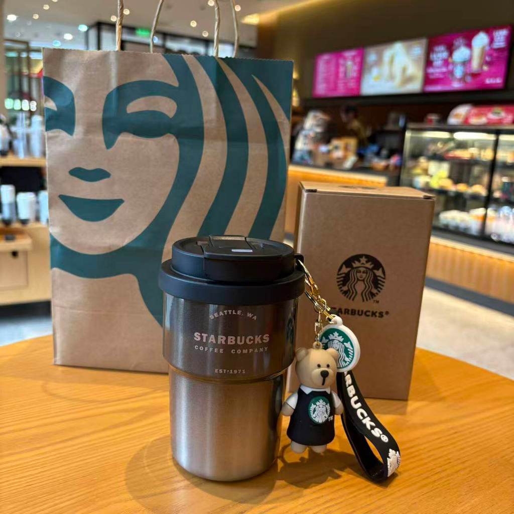 สตาร์บัคส์ถ้วยของขวัญวันหยุดสแตนเลสกระติกน้ําร้อนถ้วยฟางถ้วยกาแฟกล่องของขวัญน้ําของขวัญของที่ระลึกให้