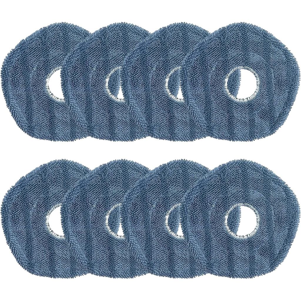 8 ชิ้น X10 Pro Omni Mop Pads อุปกรณ์เสริมสําหรับ Eufy X10 pro Omni – ไมโครไฟเบอร์ล้างทําความสะอาดได้