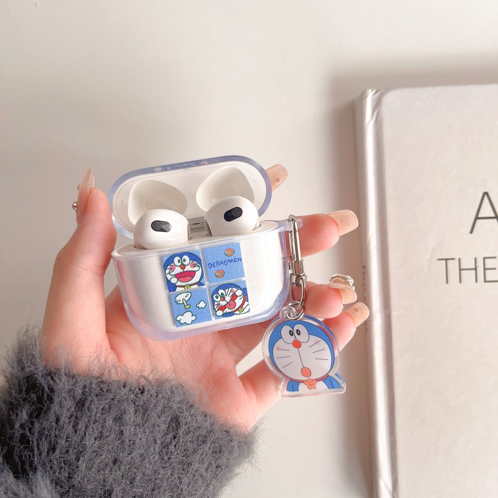 เคสป้องกันหูฟังแบบใสเรียบง่ายเหมาะสําหรับ Apple airpods4/airpodspro2/pro/airpod3/aipods 4 กล่องซิลิโ