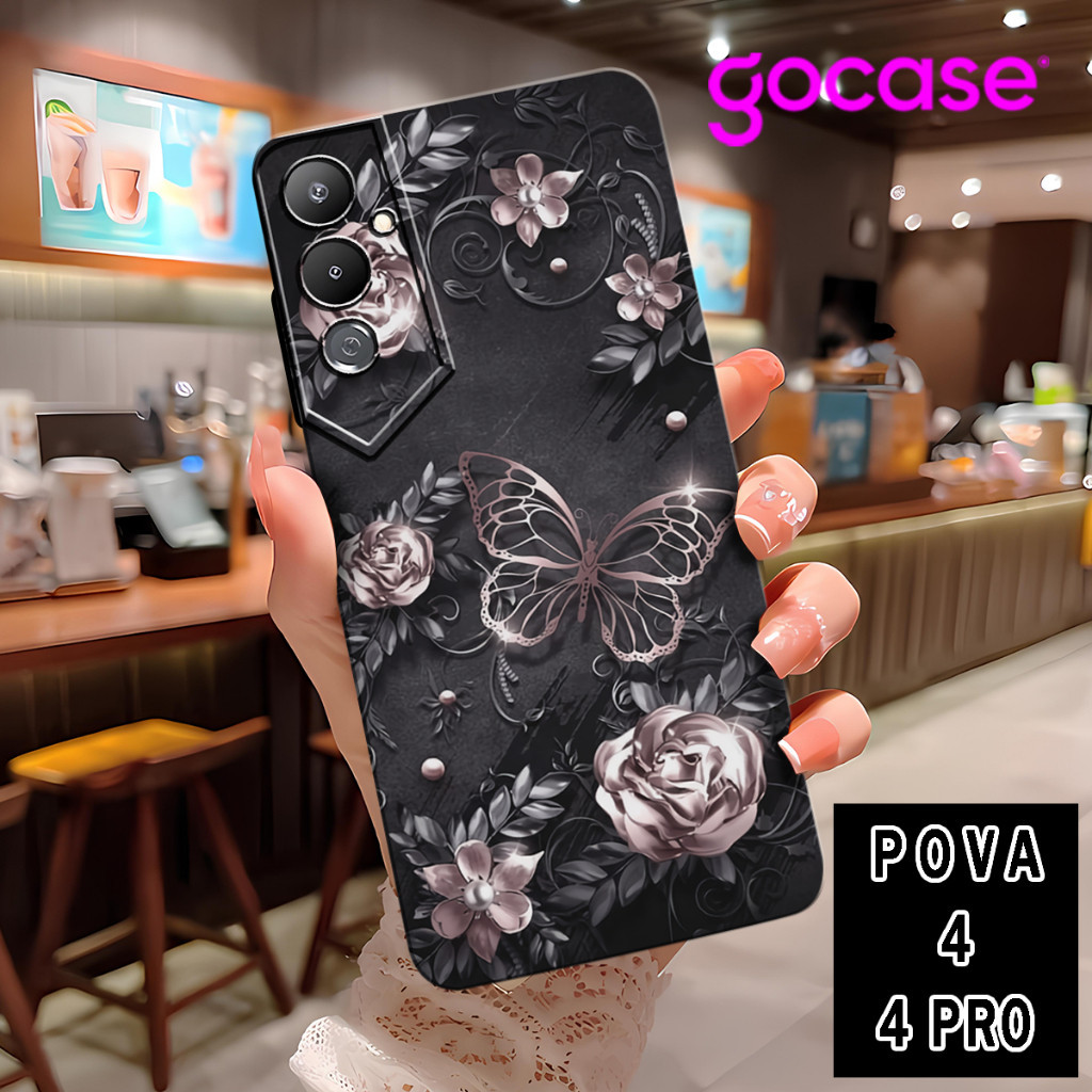 ( UVA 23 ) softcase ซิลิโคน hp ยางยืดหยุ่นเต็มรูปแบบสําหรับ Tecno Pova 4 L Pova 4 Pro l Pro กล้อง l 