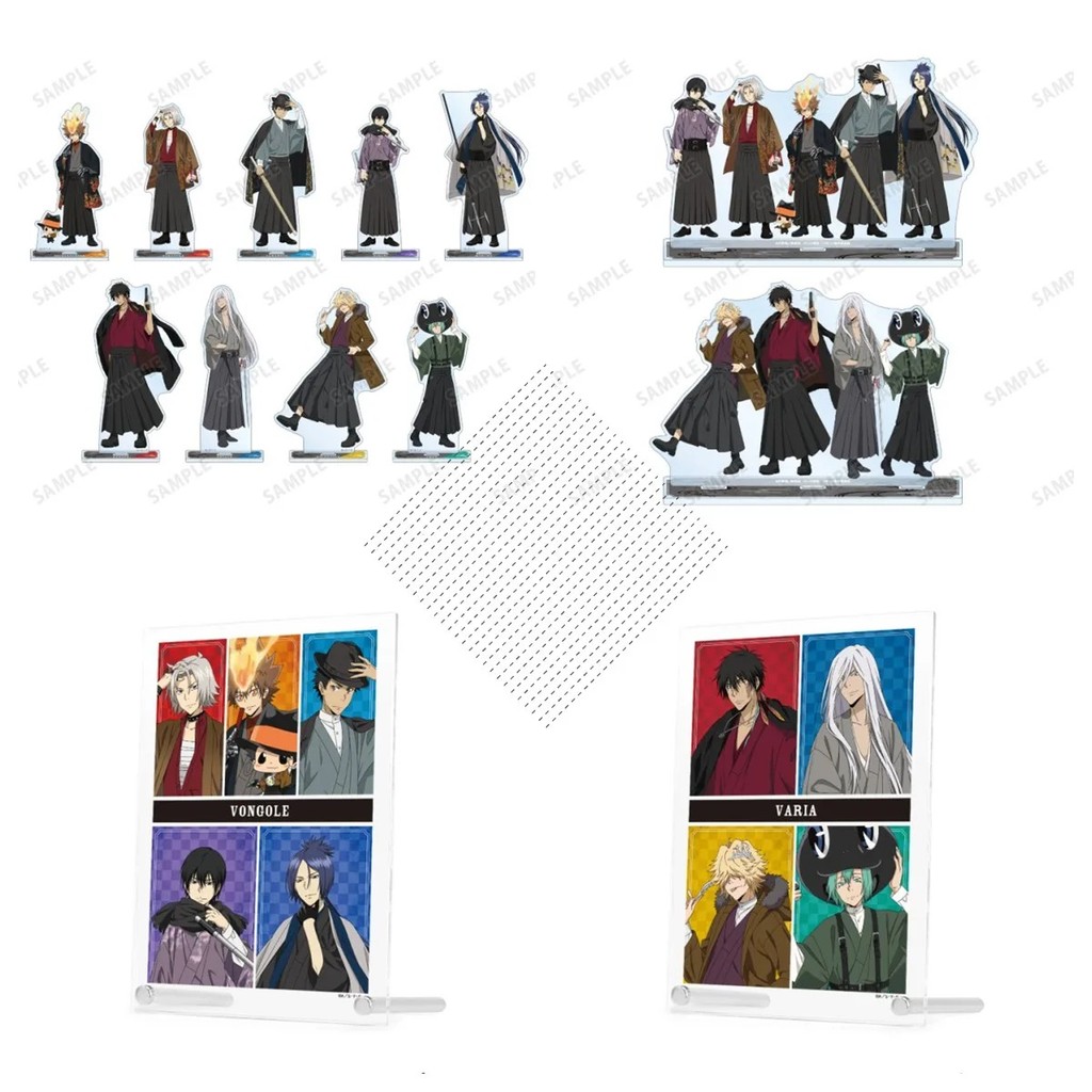 Standee อะนิเมะ Tutor Reborn micha รุ่นตัวอักษร Tsuna Hibari Mukuro Xanxus Squalo Belphegor Gokudera