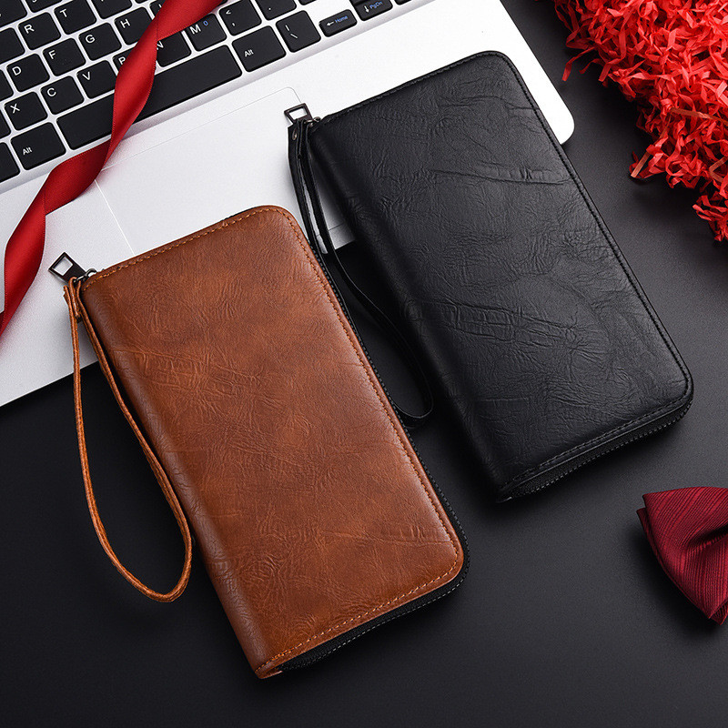 Men Men Men Zipper Wallet Long Large Capacity Mobile Phone Bag Wallet Business Fashion Men Wallet 03