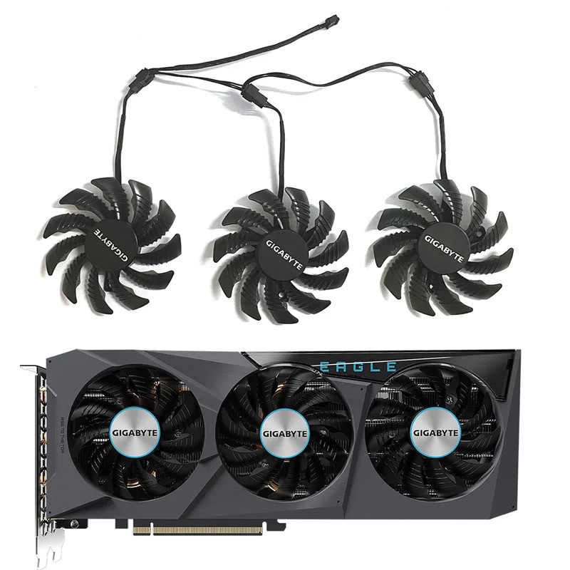 HL PLD08010S12HHT128010SU4PIN78MMDC12V0.35A เหมาะสําหรับ Gigabyte GeforceRTX3070Eagle8G GTX1660 RX55