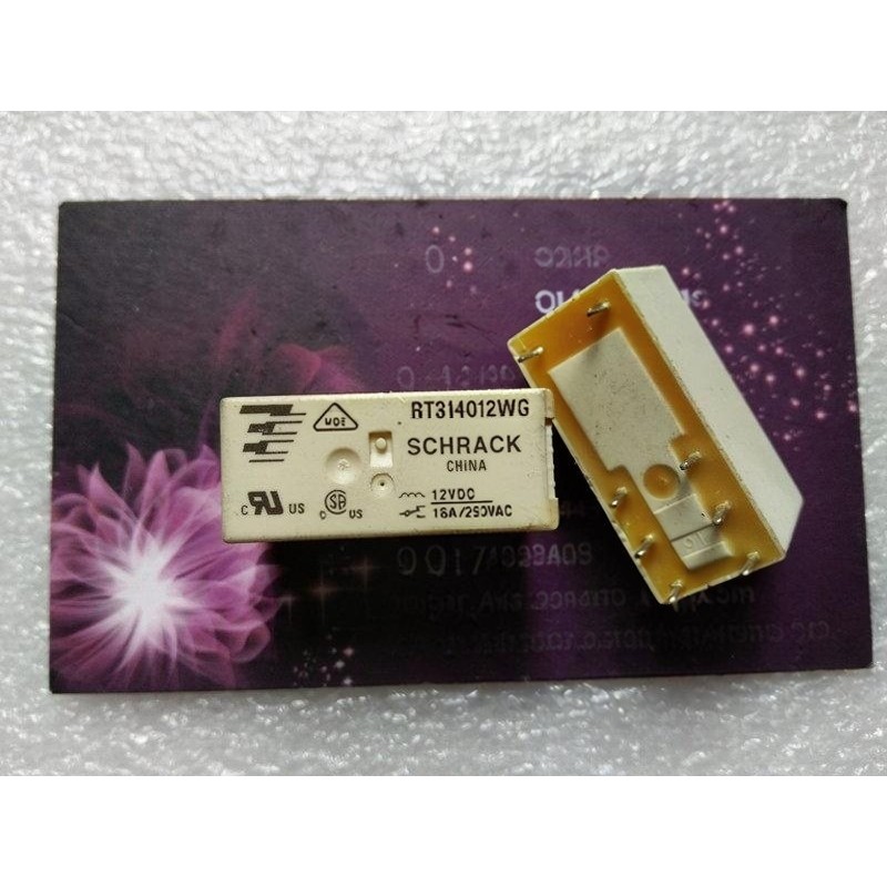 ((1ชิ้น) อะไหล่อิเล็กทรอนิกส์ RT314012WG 12VDC Taike รีเลย์ 8 Pin 16A