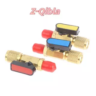 [Z-Qibla-t] 1/4" ชายถึง 1/4" หญิงบอลวาล์วตรงท่อชาร์จ Manifold อุปกรณ์เสริม