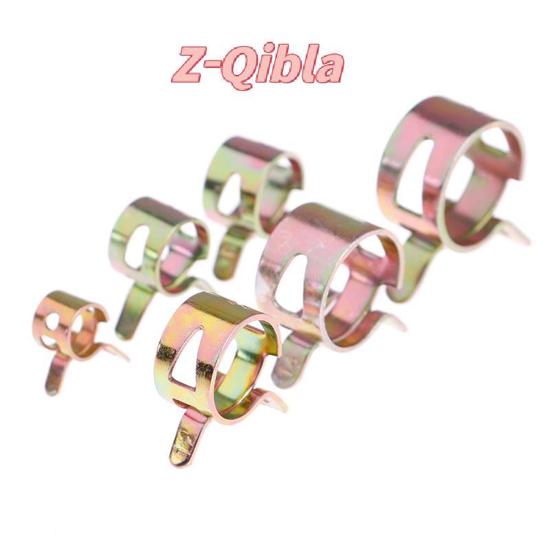 [Z-Qibla-t] 10 ชิ้น 6-15 มม.สปริงคลิปสูญญากาศการใช้น้ํามันสายท่อ air tube band clamp 6 ขนาด
