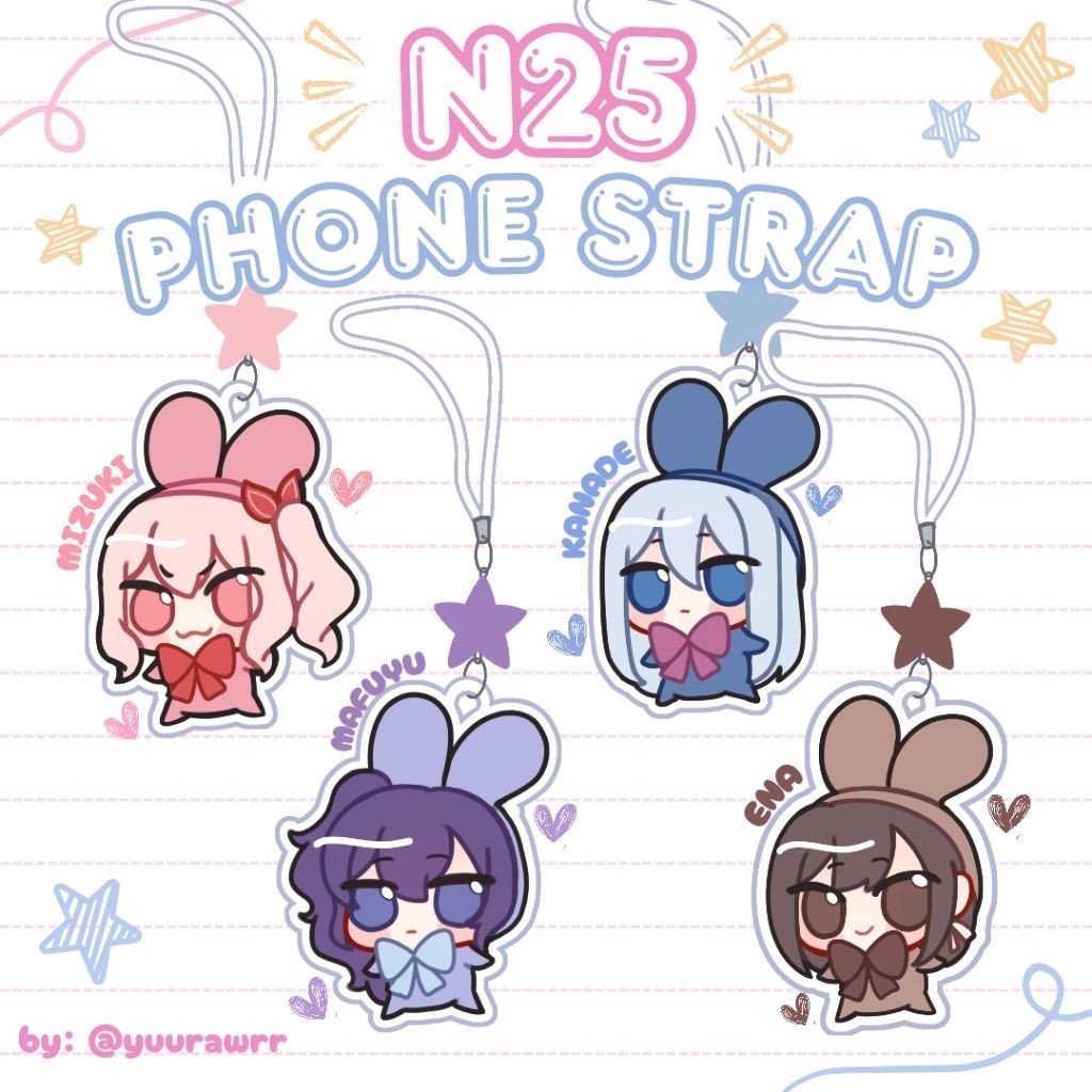โครงการสายโทรศัพท์ | Pjsk 25-Ji Nightcord De Niigo N25 Fanmerch By Yuurawrr