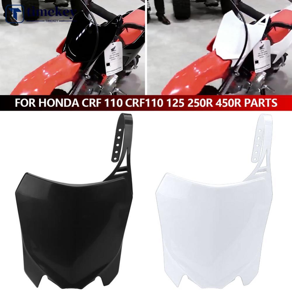 TIMEKEY รถจักรยานยนต์ด้านหน้าจํานวนแผ่น Fairing หน้ากากพลาสติกสําหรับ Honda CRF 110 CRF110 125 250R 