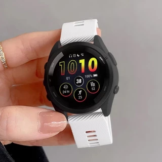 สายพานซิลิโคนขนาด 20 22มม. for Garmin Forerunner 165 55 158 570 42mm/vivoactive 5/Active /Bounce/VivoMove/Venu/approach
